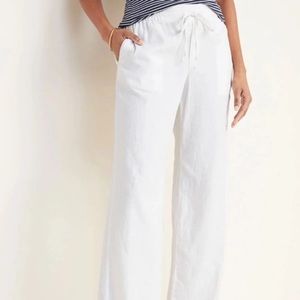 White old navy linen pants